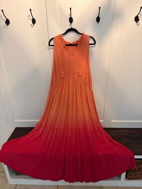 torrid Coral to Fuschia Ombre Sleeveless Maxi Dress